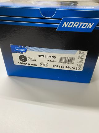 Discos Lija Norton P150 Anti-Static