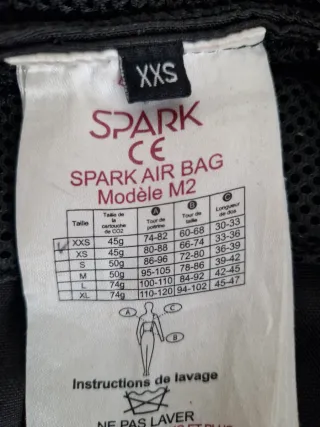 Chaleco airbag equitación SPARK XXS