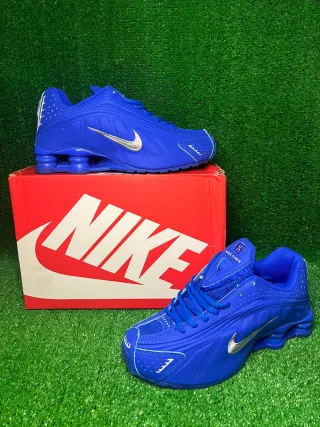 Zapatillas  Shox Azules Plata