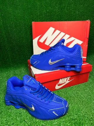 Zapatillas  Shox Azules Plata