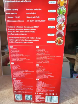 Batidora Hoomei HM-6725R 1.5L