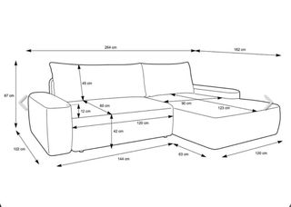Sofá Cama Chaise Lounge Beige