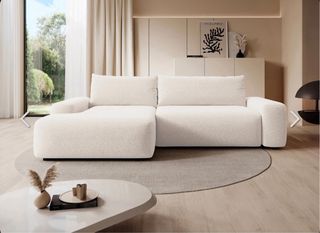 Sofá Cama Chaise Lounge Beige