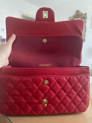 Bolso Chanel Caviar Rojo Sin Estrenar