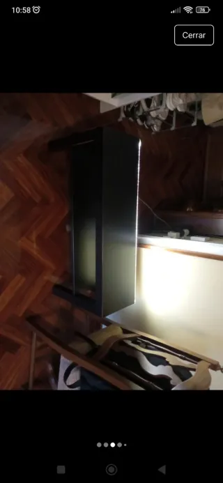 Mesa auxiliar IKEA negra