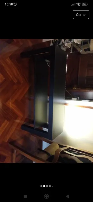 Mesa auxiliar IKEA negra