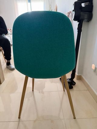 Pack 6 sillas comedor verde