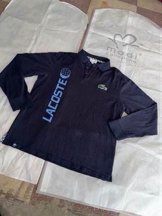 Lacoste Polo Manica Lunga Uomo Blu