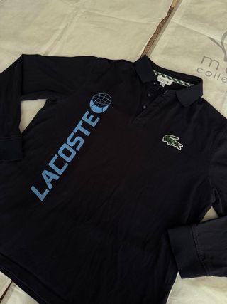 Lacoste Polo Manica Lunga Uomo Blu