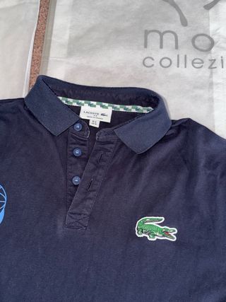 Lacoste Polo Manica Lunga Uomo Blu