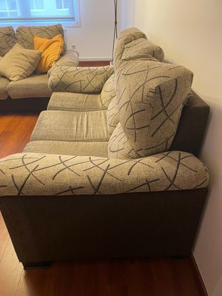 Sofá 3+2 plazas tela estampado