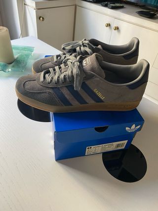 Zapatillas Adidas Gazelle Indoor Grises/Azules