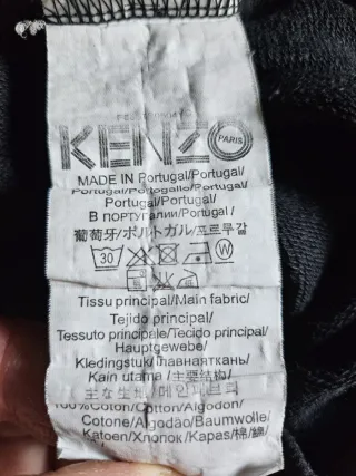 Felpa Kenzo Tiger Embroidery Nera Taglia L