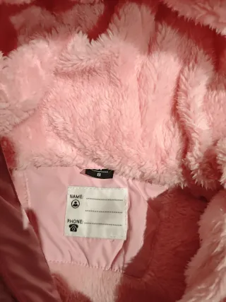 Abrigo niña rosa marca UP talla 8