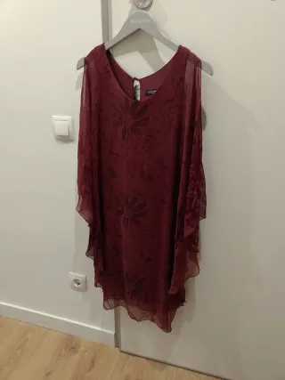 Vestido burdeos fiesta talla M