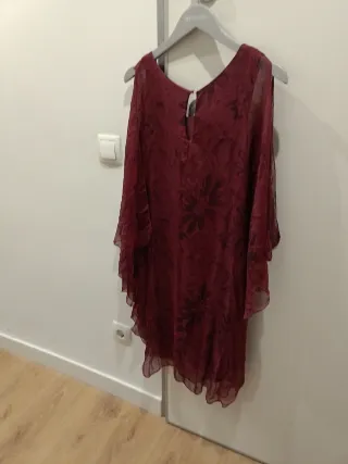 Vestido burdeos fiesta talla M