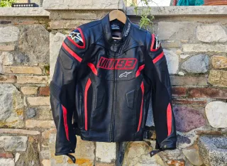 Giacca Moto Alpinestars in pelle Marc Marquez MM93