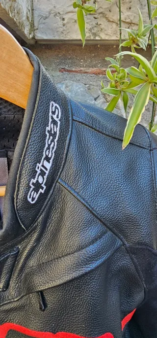 Giacca Moto Alpinestars in pelle Marc Marquez MM93