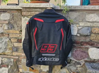 Giacca Moto Alpinestars in pelle Marc Marquez MM93