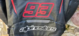 Giacca Moto Alpinestars in pelle Marc Marquez MM93