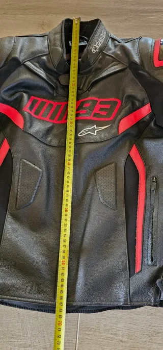 Giacca Moto Alpinestars in pelle Marc Marquez MM93