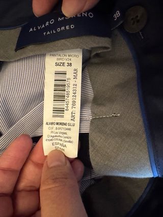 Traje cadete Álvaro Moreno azul marino