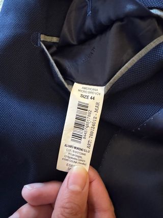 Traje cadete Álvaro Moreno azul marino