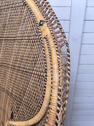 Sillón Rattan Grande Años 70. Emmanuel