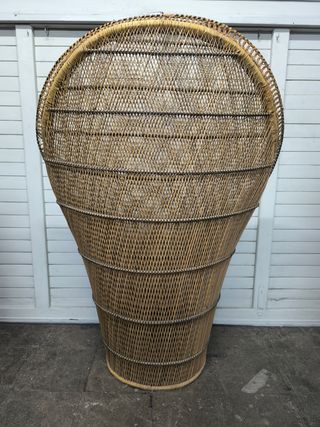 Sillón Rattan Grande Años 70. Emmanuel