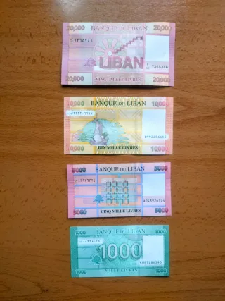 Billetes Líbano