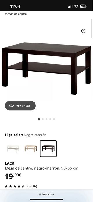 Estantería y mesa montadas