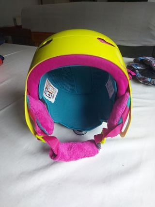 Casco de esquí Wed'ze amarillo