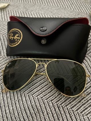 Gafas Ray-Ban Aviator Doradas Negras mujer