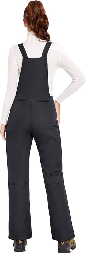 Pantalones de esquí de invierno GEMYSE para mujer con tirantes ajustables