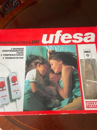 Manta eléctrica UFESA . ¡HOY REBAJAMOS NAVIDAD