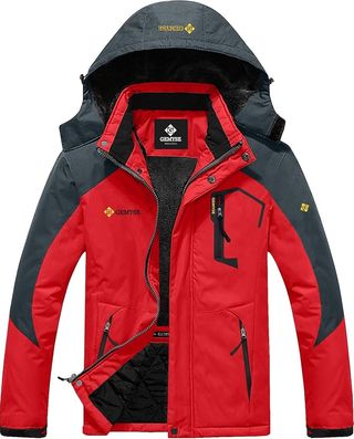 Chaqueta de Esquí Impermeable de Montaña para Hombre Abrigo de Invierno