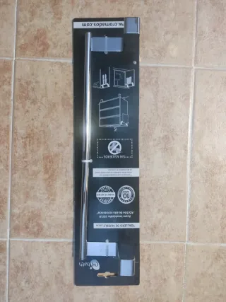 Toallero mueble 38cm acero inoxidable