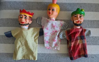 Lote Marionetas Guiñol Antiguas titeres