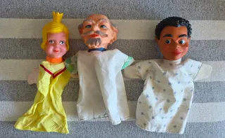 Lote Marionetas Guiñol Antiguas titeres