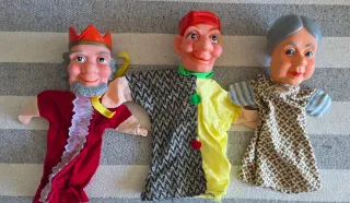 Lote Marionetas Guiñol Antiguas titeres