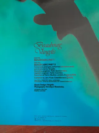 Vinilo Vangelis Beaubourg