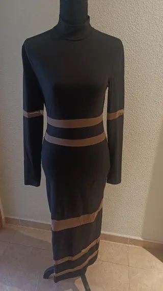 Vestido largo fiesta negro