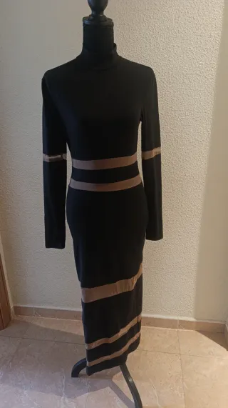 Vestido largo fiesta negro