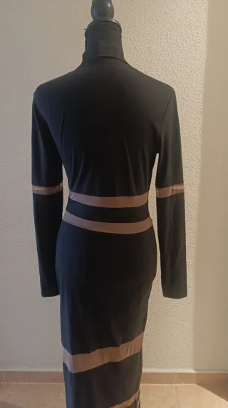 Vestido largo fiesta negro