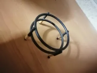 Centro tavola in vetro decorato