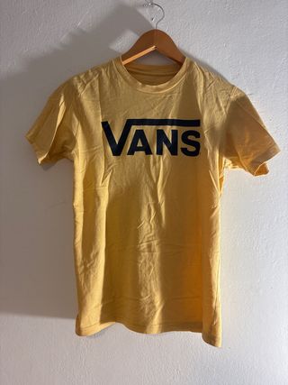 Camiseta Vans Hombre Amarilla