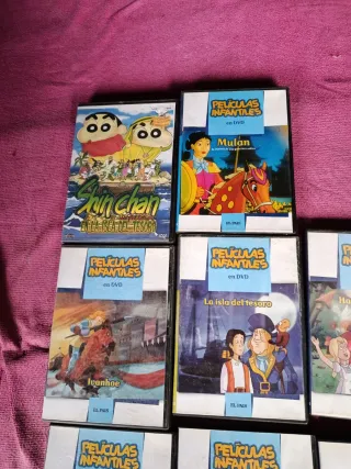 Lote 7 Películas Infantiles DVD (Español)