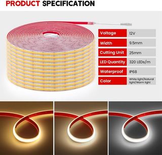 Cinta LED COB 320 LEDs/m - 4m