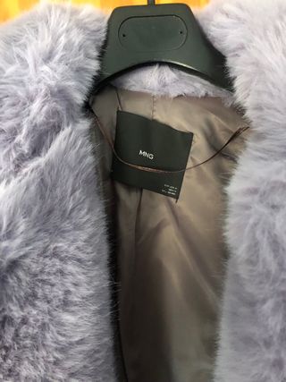 Abrigo pelo Mango Talla M