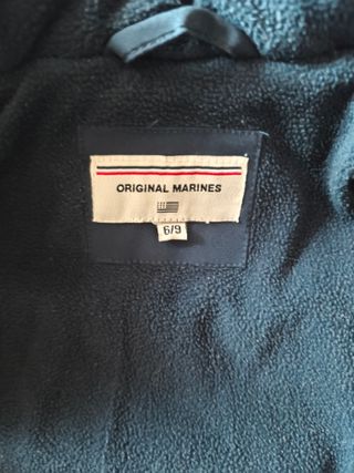 Giubbotto neonato 6-9 mesi Originale Marines blu